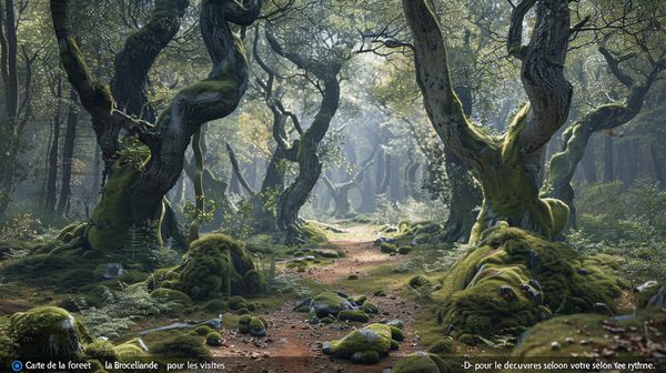 Carte de la forêt Brocéliande : découvrez les sites selon votre rythme